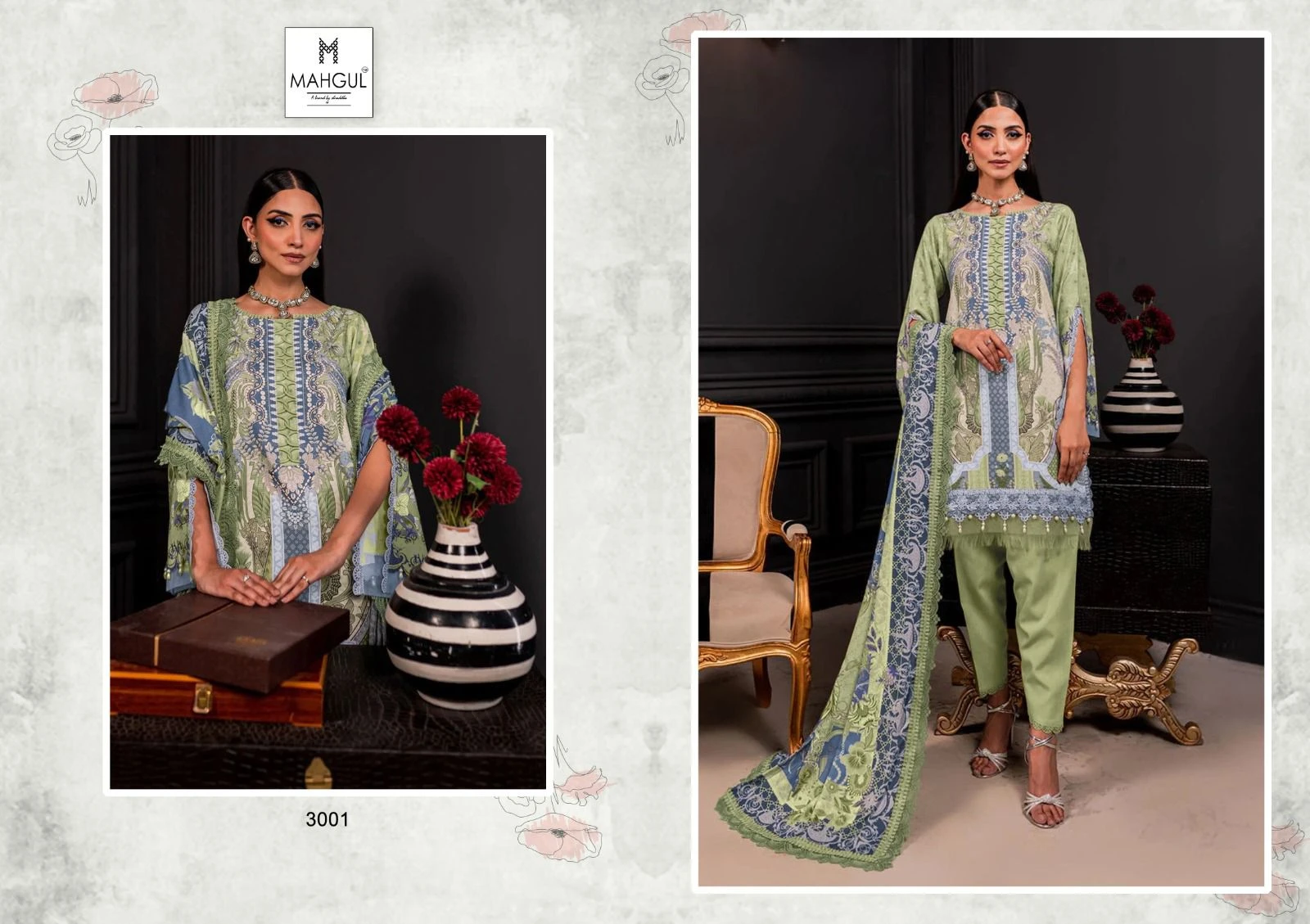 Sharaddha Nx Queen Qourt Vol 3 Lawn Cotton Printed Wholesale Pakistani Salwar Suit Catalog — Wholesale Salwar Suits, MPA wholesale from Surat - Gallery Image 8